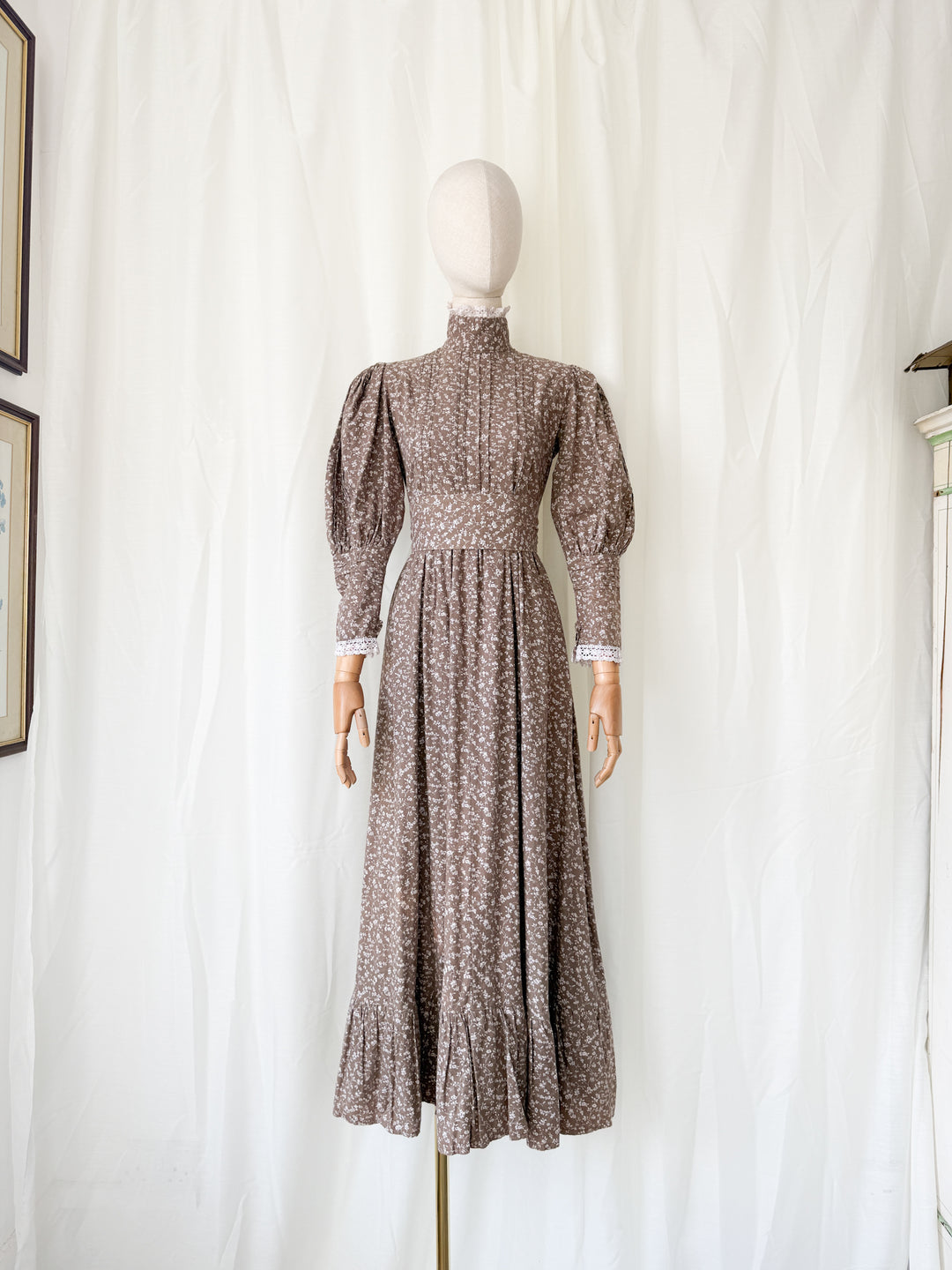 Precious Holy Grail Rare Laura Ashley Made in Wales Cotton Maxi Dress