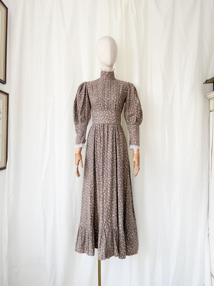 Precious Holy Grail Rare Laura Ashley Made in Wales Cotton Maxi Dress