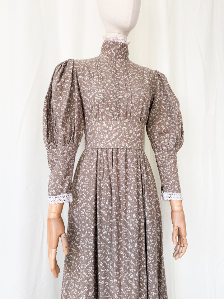 Precious Holy Grail Rare Laura Ashley Made in Wales Cotton Maxi Dress