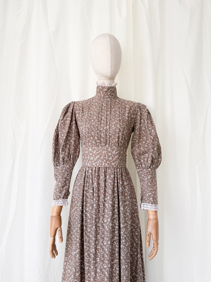 Precious Holy Grail Rare Laura Ashley Made in Wales Cotton Maxi Dress