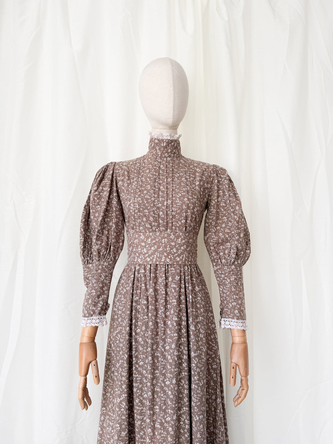 Precious Holy Grail Rare Laura Ashley Made in Wales Cotton Maxi Dress