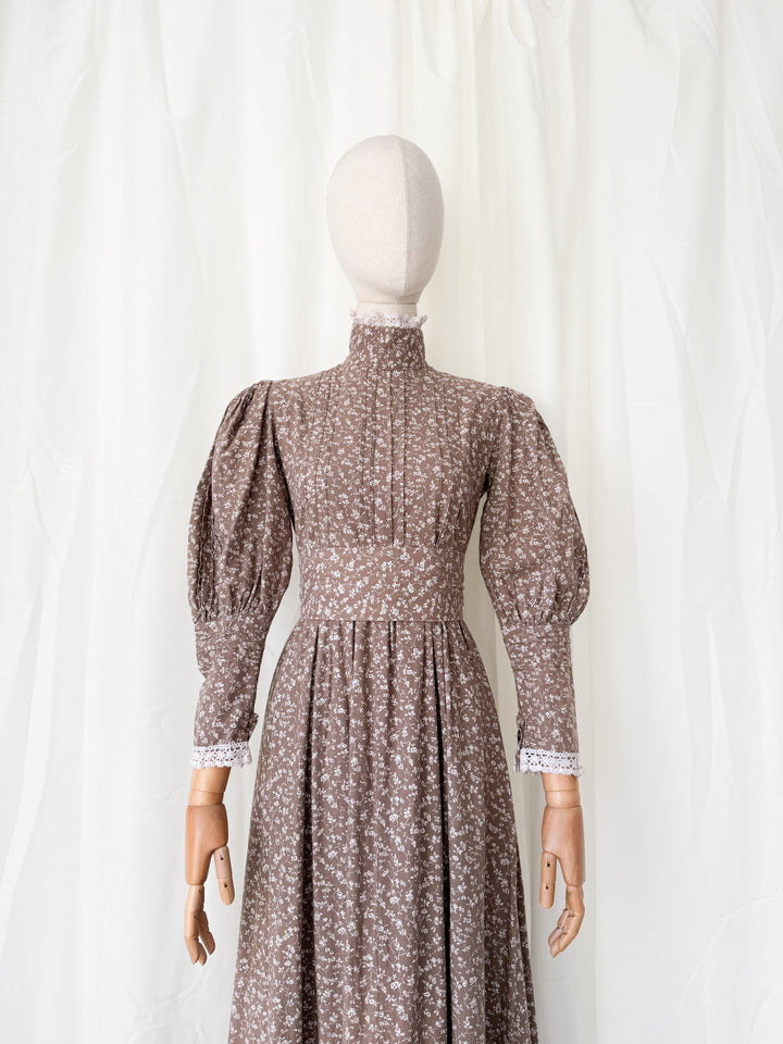 Precious Holy Grail Rare Laura Ashley Made in Wales Cotton Maxi Dress