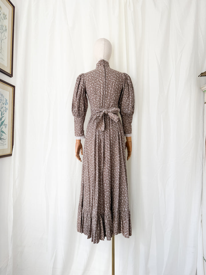 Precious Holy Grail Rare Laura Ashley Made in Wales Cotton Maxi Dress