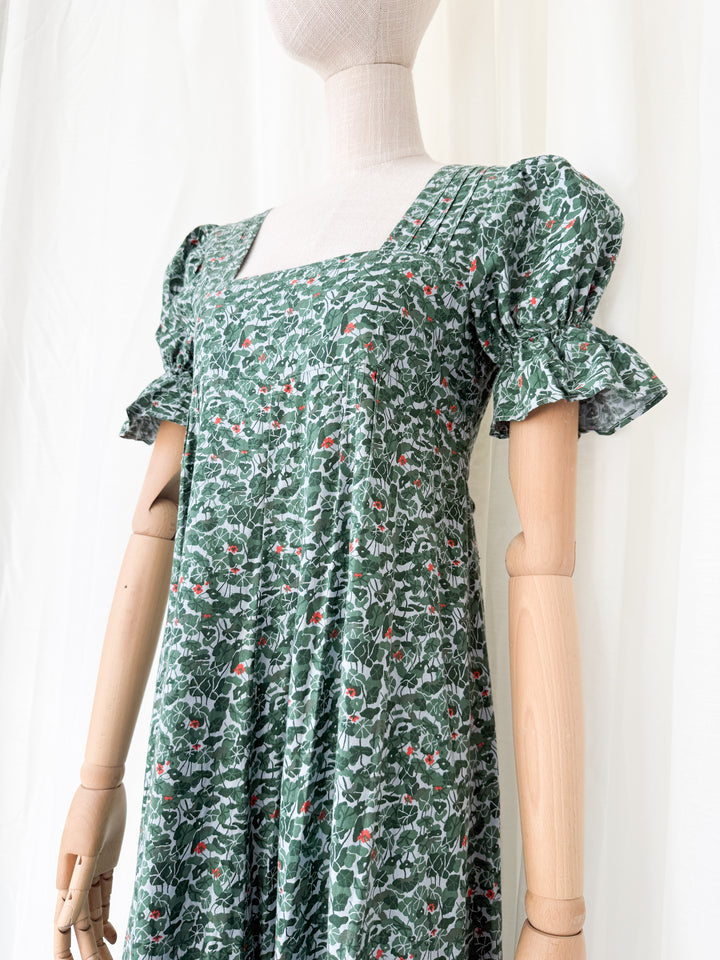 Breathtaking Holy Grail Rare 1970s Dove Clothing Company Cotton Maxi Dress