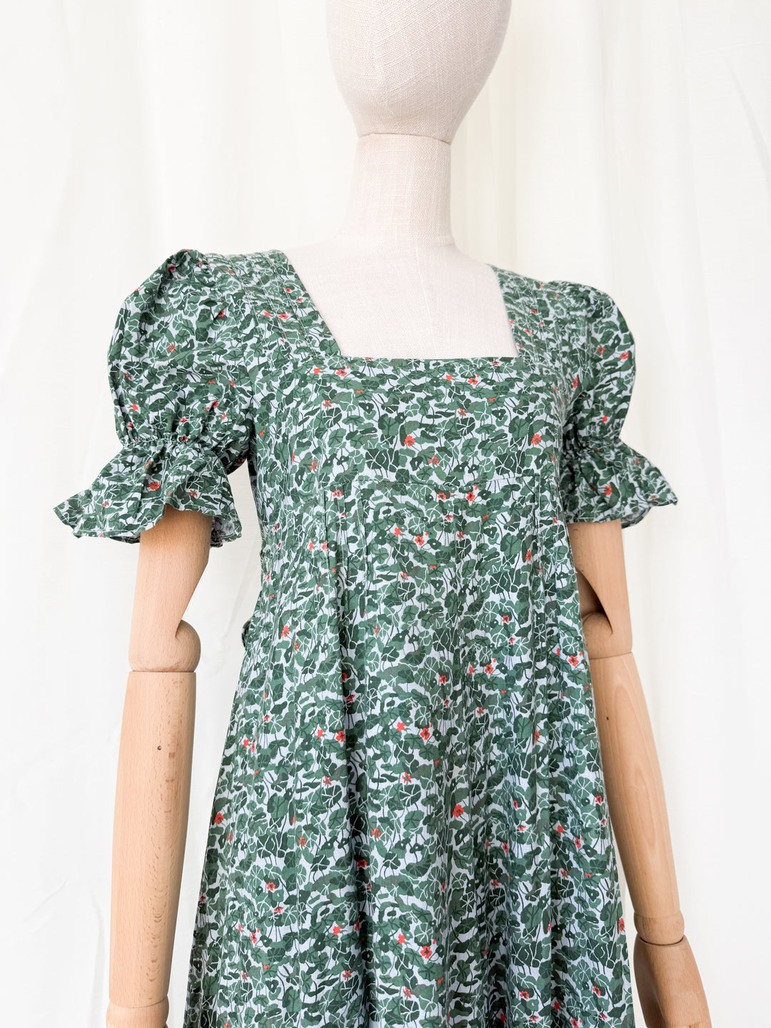 Breathtaking Holy Grail Rare 1970s Dove Clothing Company Cotton Maxi Dress