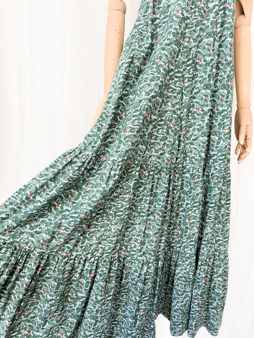 Breathtaking Holy Grail Rare 1970s Dove Clothing Company Cotton Maxi Dress
