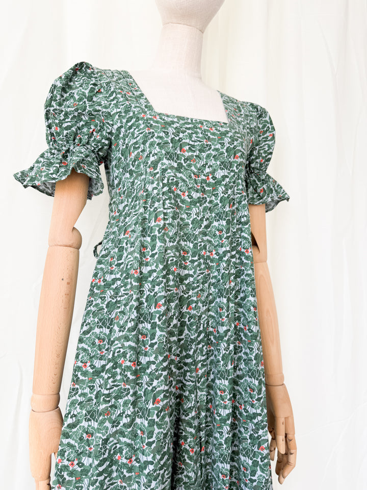 Breathtaking Holy Grail Rare 1970s Dove Clothing Company Cotton Maxi Dress