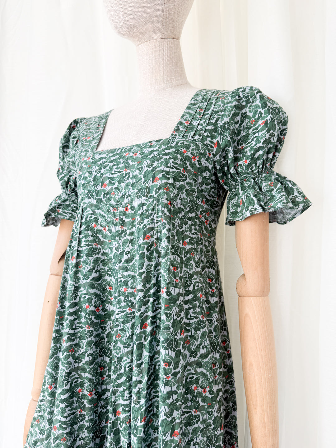 Breathtaking Holy Grail Rare 1970s Dove Clothing Company Cotton Maxi Dress