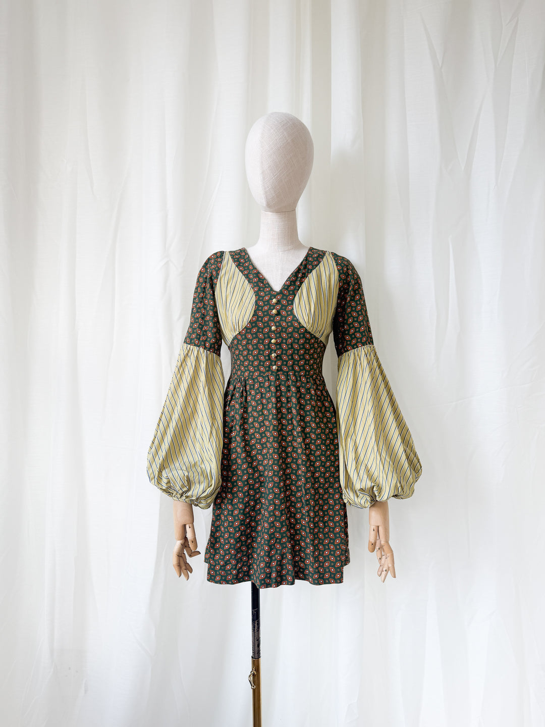 Precious Rare 1960s Gerald McCann Cotton Mini Dress