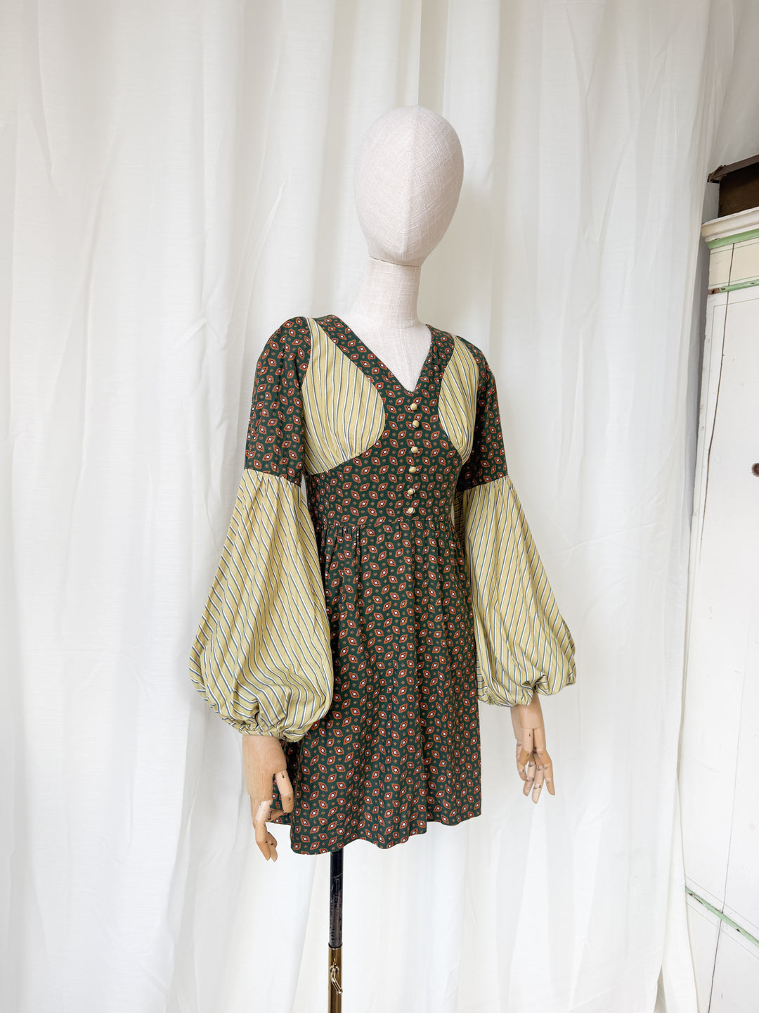 Precious Rare 1960s Gerald McCann Cotton Mini Dress