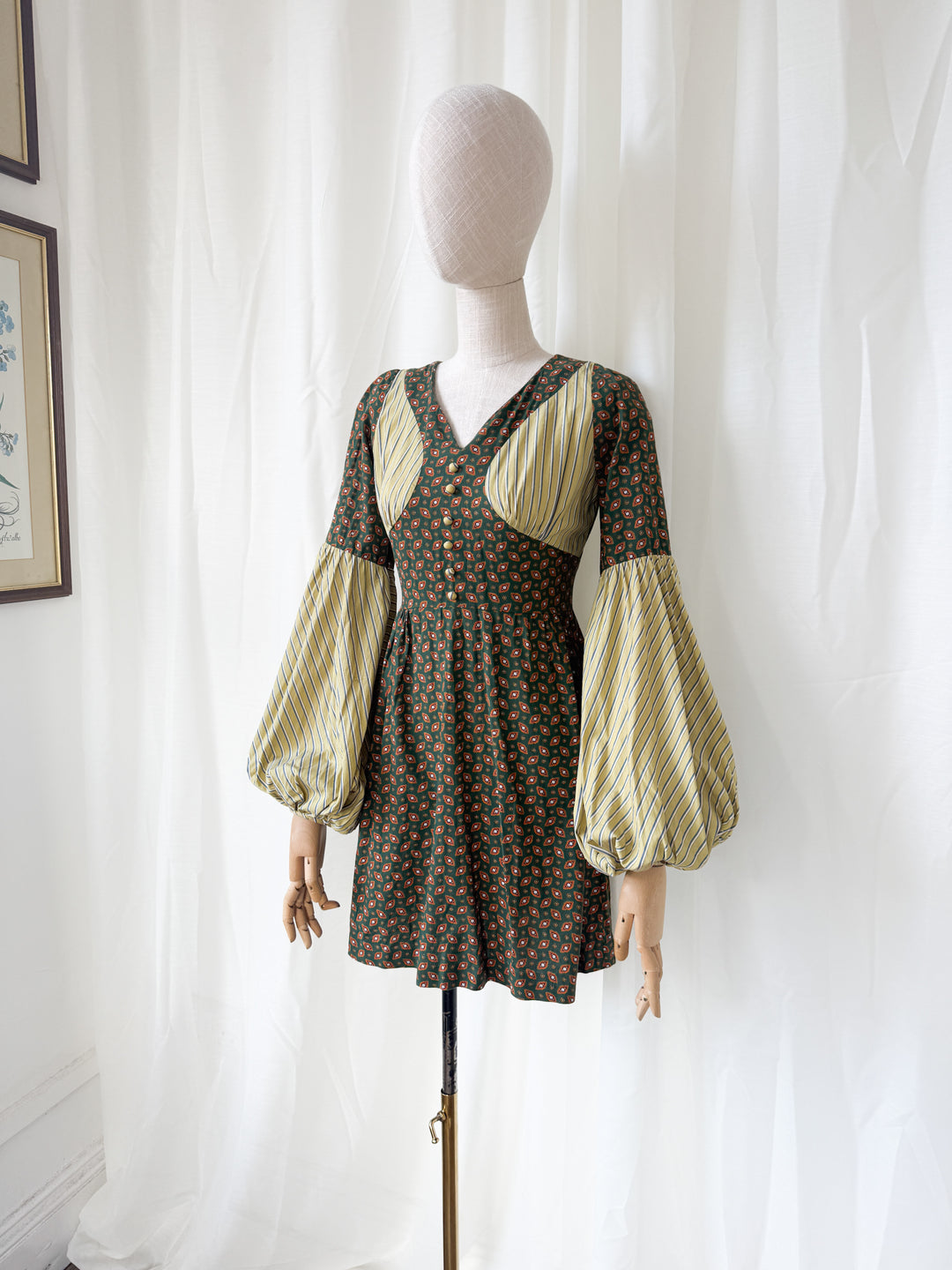 Precious Rare 1960s Gerald McCann Cotton Mini Dress