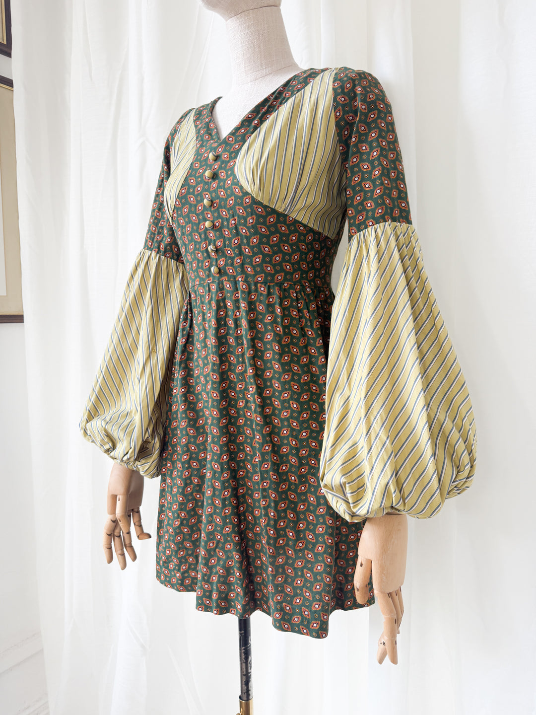 Precious Rare 1960s Gerald McCann Cotton Mini Dress
