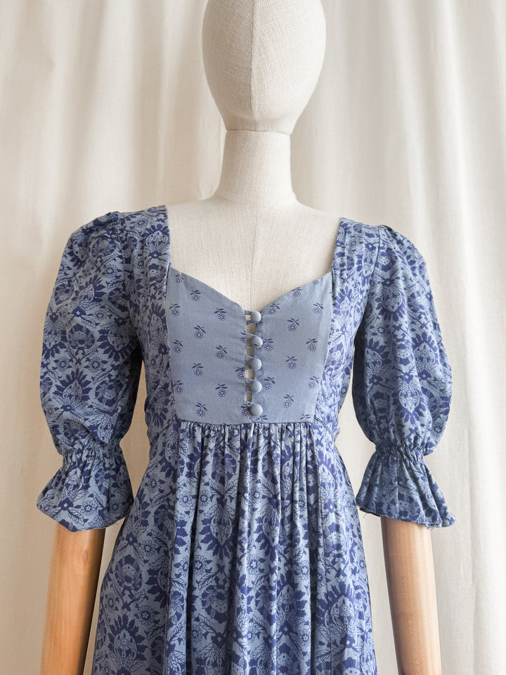 Divine Holy Grail Rare 70s Earlybird Miss Selfridge Cotton Maxi Dress