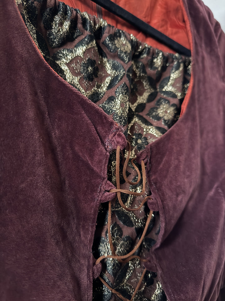 Beautiful Rare 1970s Medieval Velvet Marion Donaldson Maxi Dress