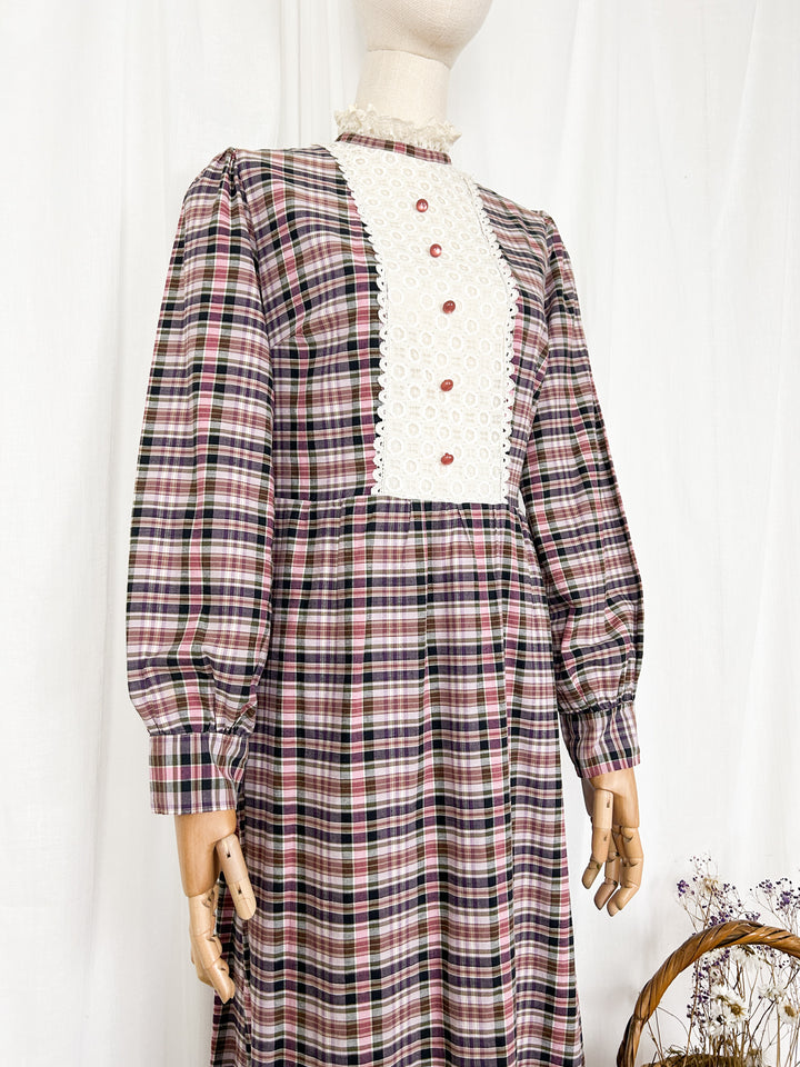 The Sessile ~ adorable cotton plaid prairie dress