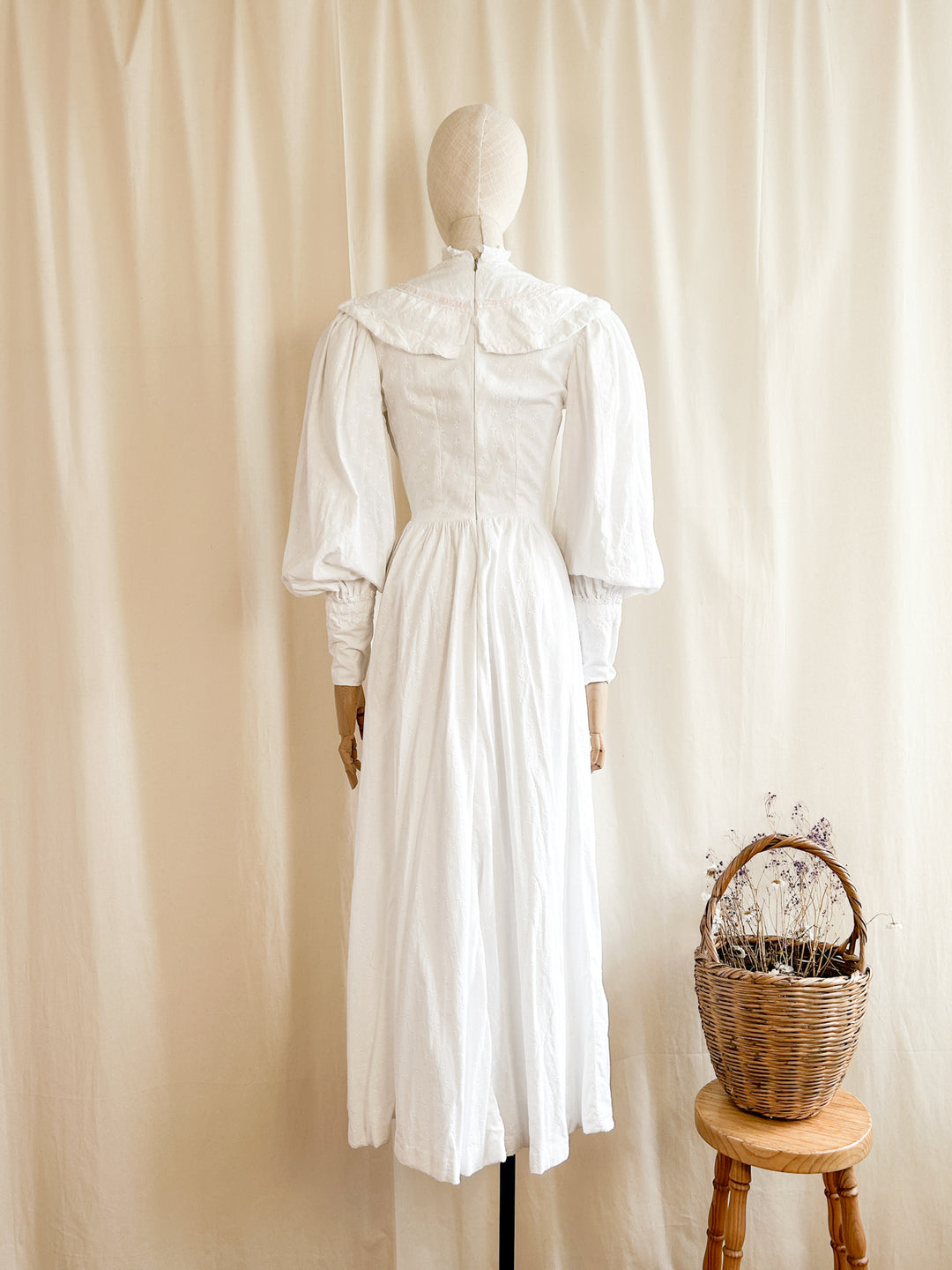 The Marie ~ gorgeous one of a kind 70s broderie anglaise dress