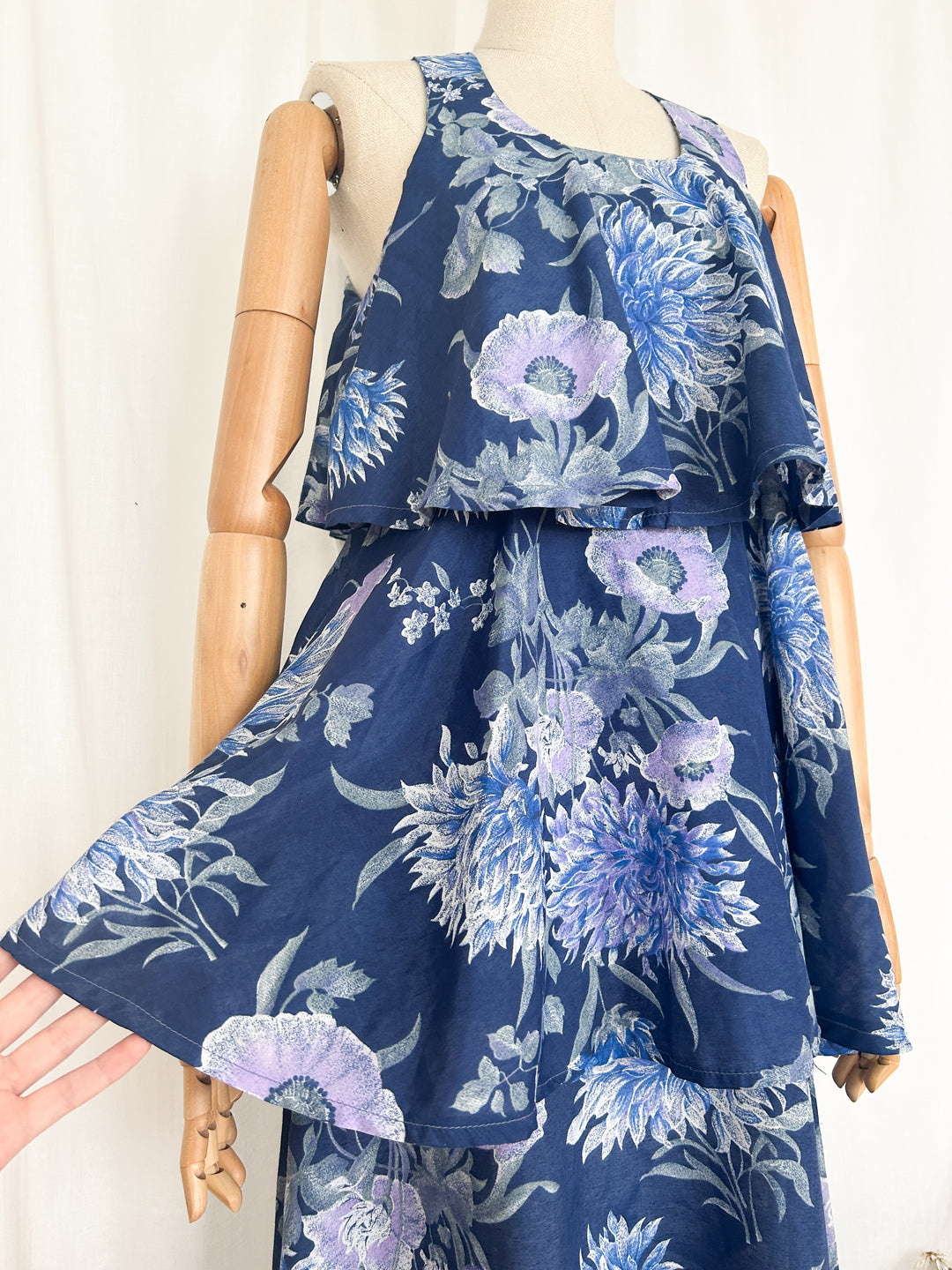 Calla ~ Dreamy Floral 70s Bohemian Maxi Dress