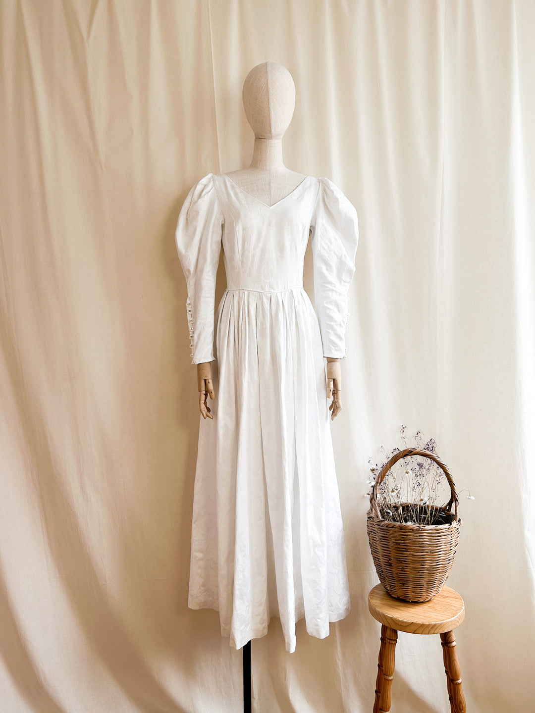 The Abigail ~ stunning precious 80s Laura Ashley damask cotton maxi dr The Pansy Garden The Abigail ~ stunning precious 80s Laura Ashley damask cotton maxi dr The Pansy Garden