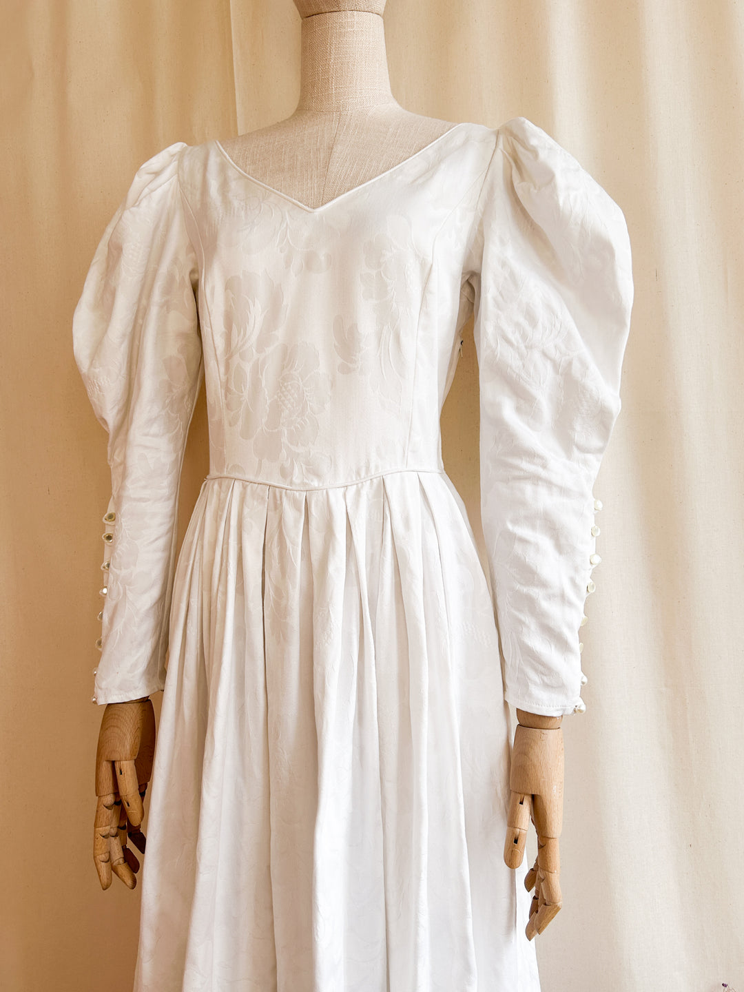 vintage laura ashley wedding dress The Abigail ~ stunning precious 80s Laura Ashley damask cotton maxi dr – The Pansy Garden