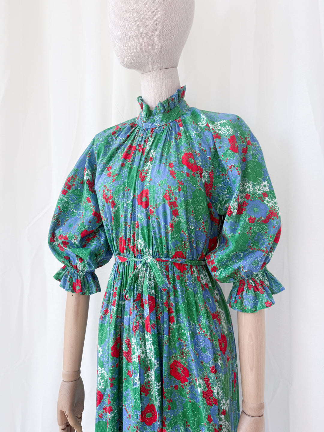 Holy Grail Rare Divine 1970s Laura Ashley Cotton Maxi Dress