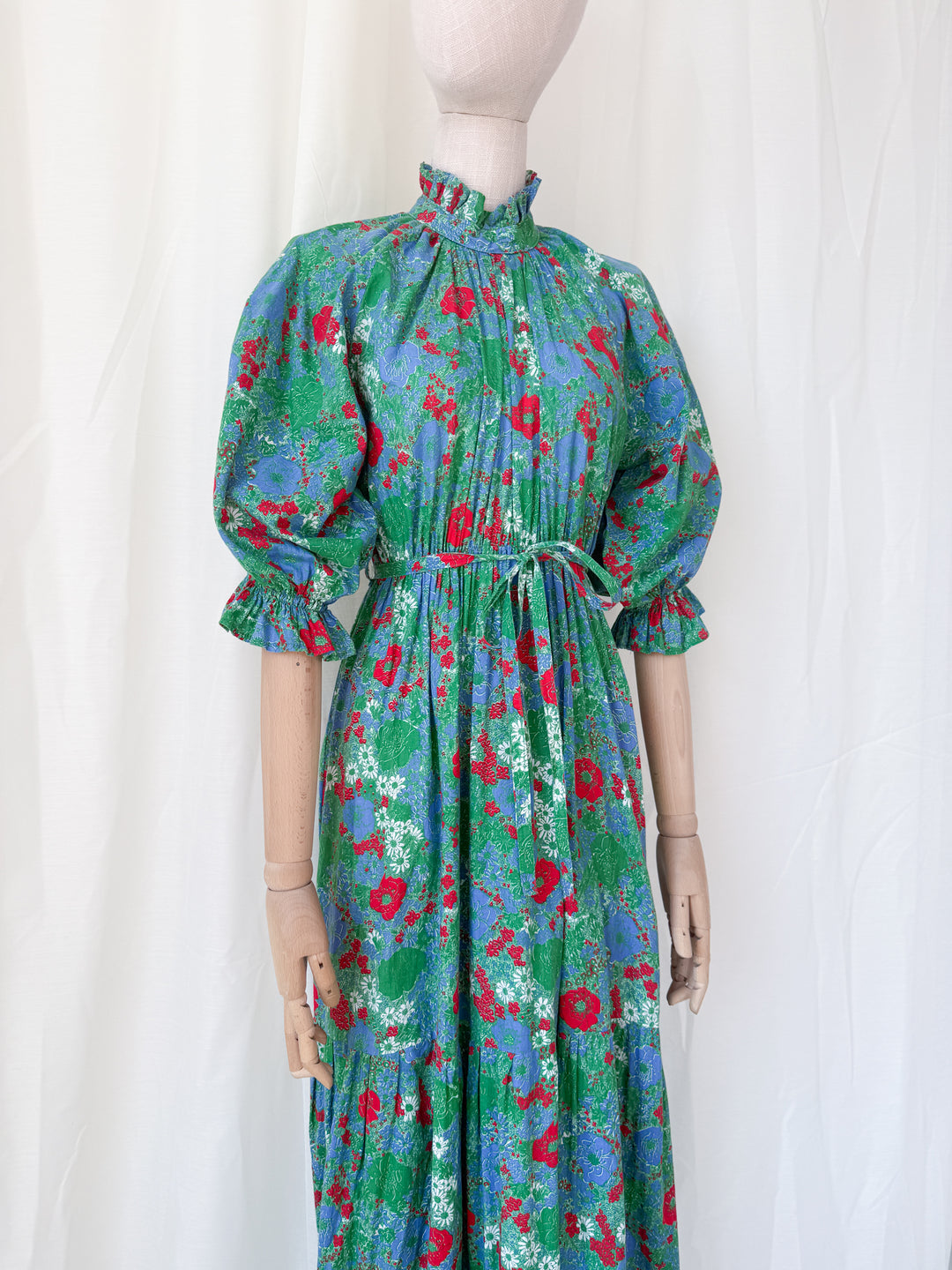 Holy Grail Rare Divine 1970s Laura Ashley Cotton Maxi Dress