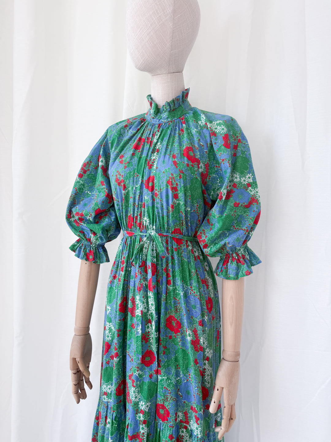 Holy Grail Rare Divine 1970s Laura Ashley Cotton Maxi Dress