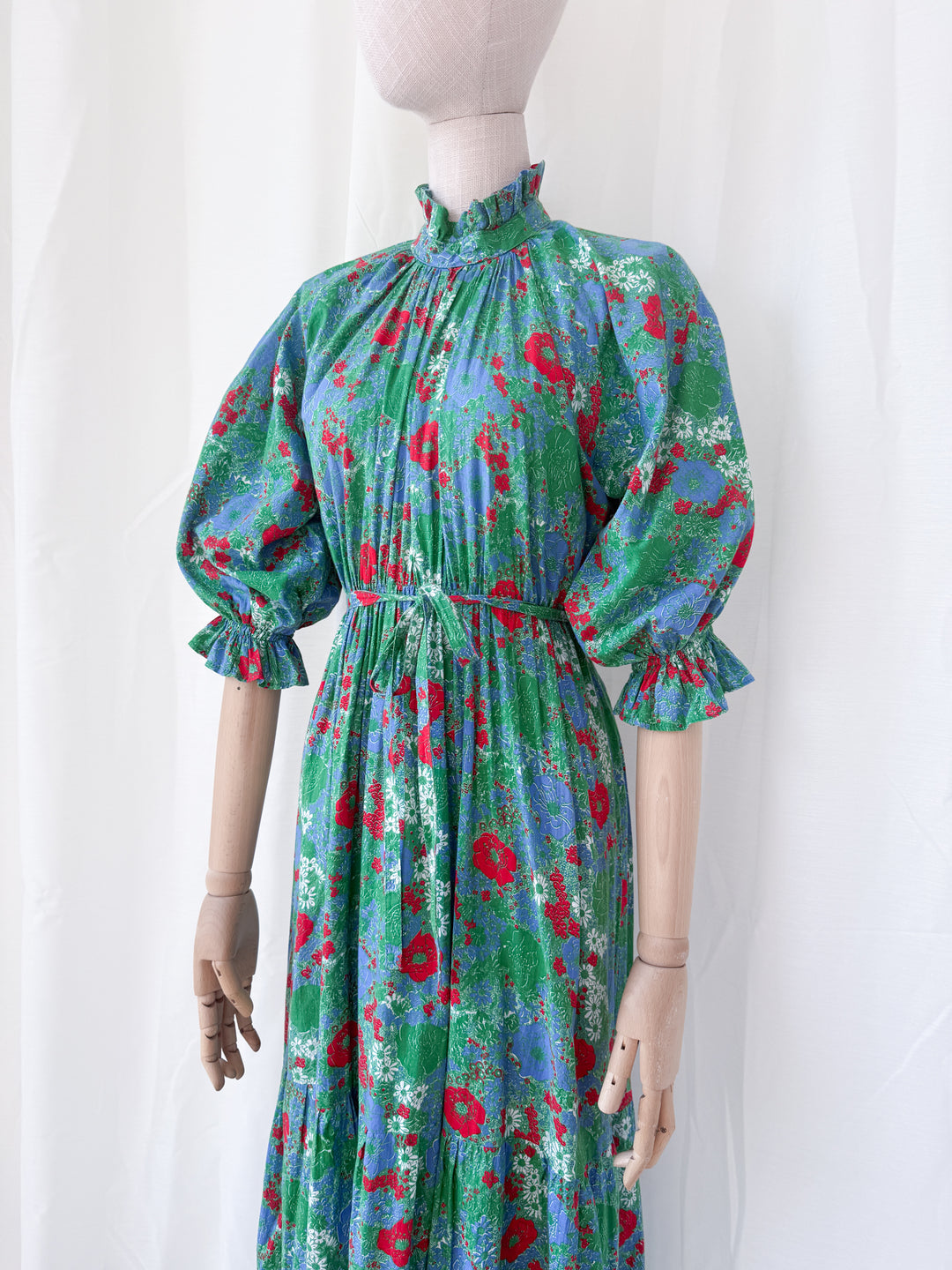 Holy Grail Rare Divine 1970s Laura Ashley Cotton Maxi Dress