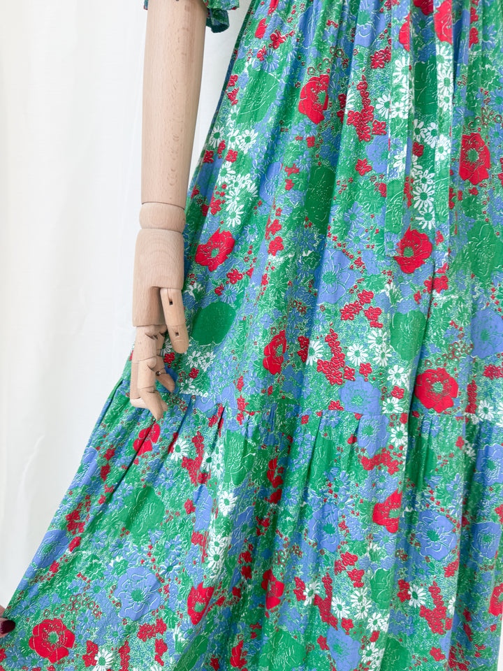 Holy Grail Rare Divine 1970s Laura Ashley Cotton Maxi Dress