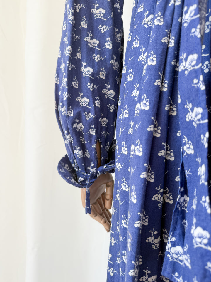 Breathtaking Precious Rare Divine 1970s Laura Ashley Cotton Maxi Dress
