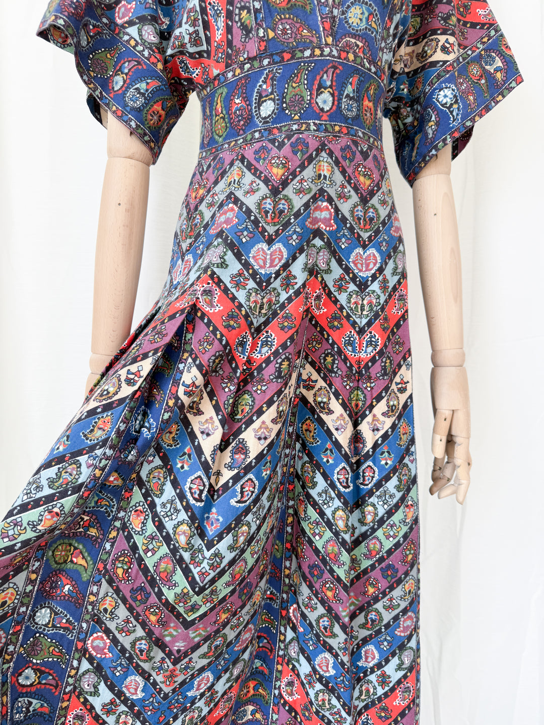 Outstanding Precious Rare 1970s Cotton Polly Peck Liberty Maxi Dress