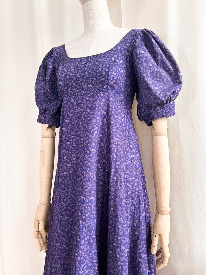 Darcy ~ Holy Grail rare 1970s puff sleeve regency dress by laura ashley