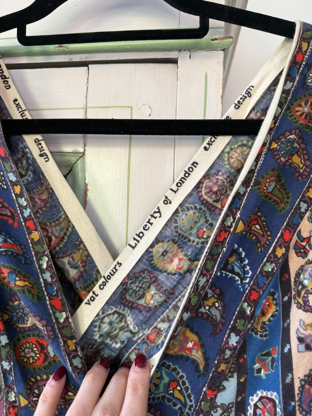Outstanding Precious Rare 1970s Cotton Polly Peck Liberty Maxi Dress