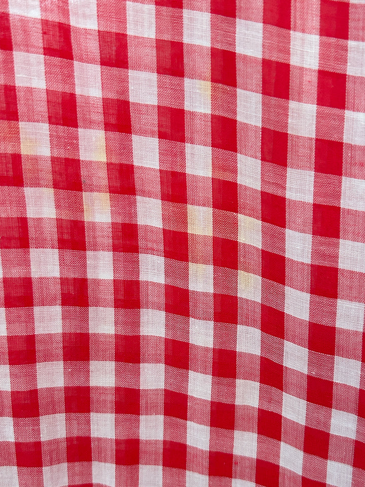 Holy Grail Rare Beautiful 1930s Gingham Cotton Dream Dress