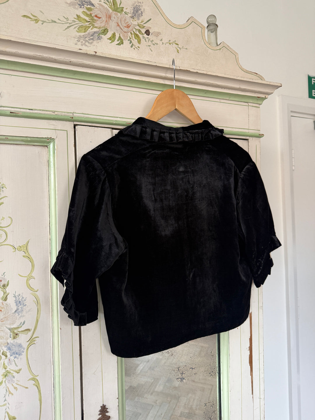 RARE 1930S SILK VELVET BLOUSE