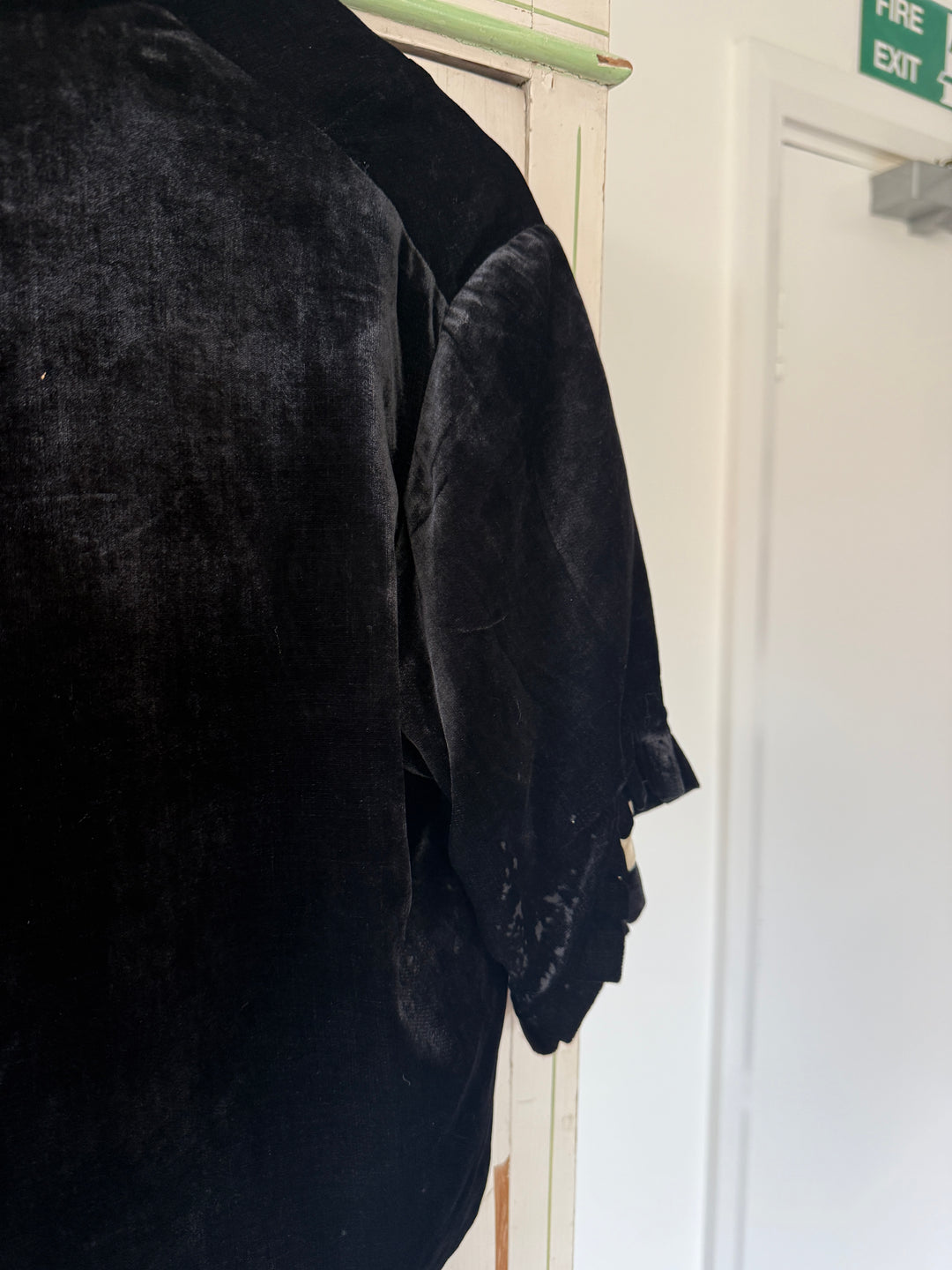 RARE 1930S SILK VELVET BLOUSE