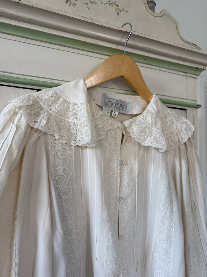 PRECIOUS RARE GINA FRATINI 1970S SILK BLOUSE