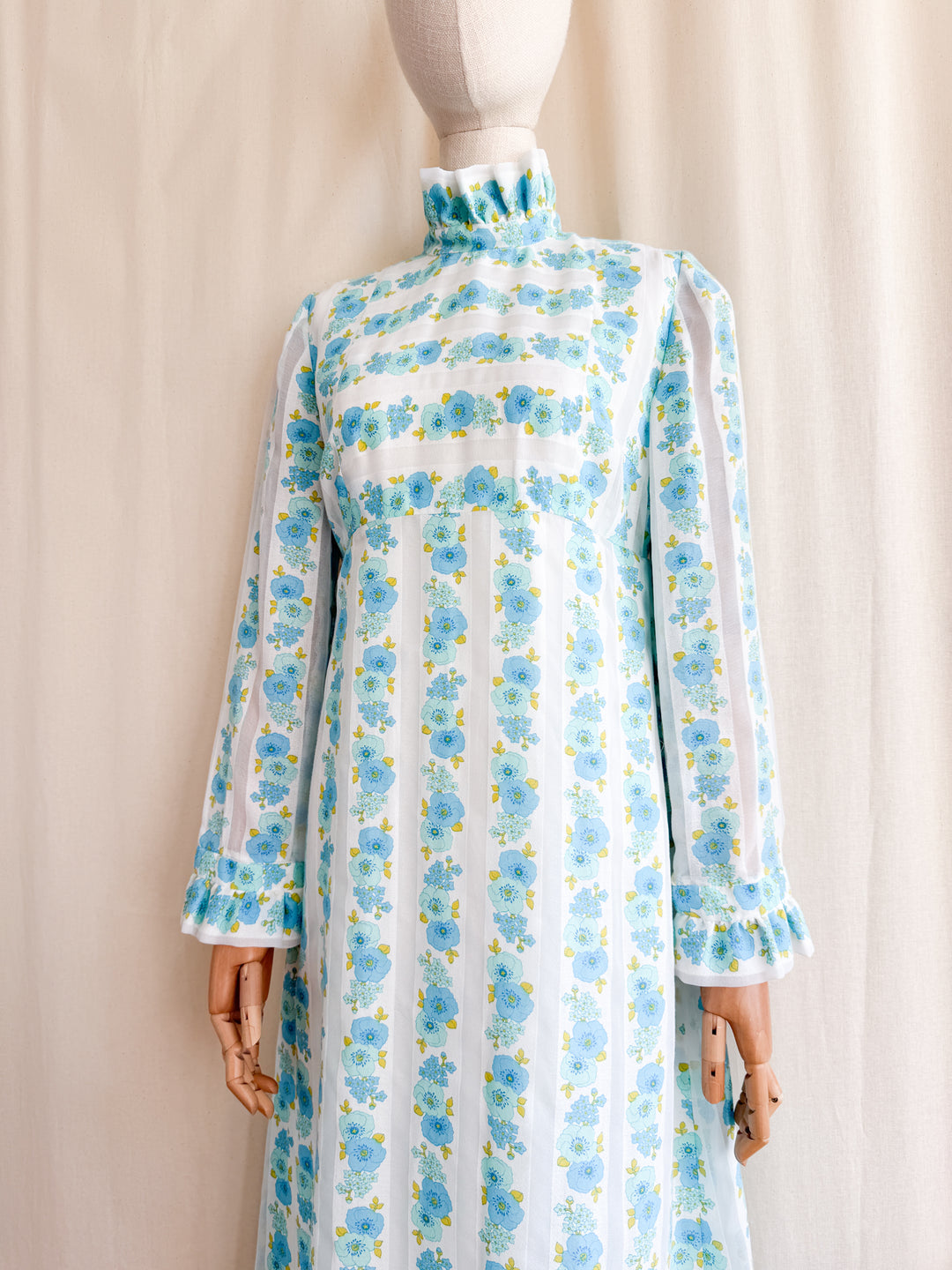 Gorgeous 70s Floral Dream Maxi Dress by Liz Williams
