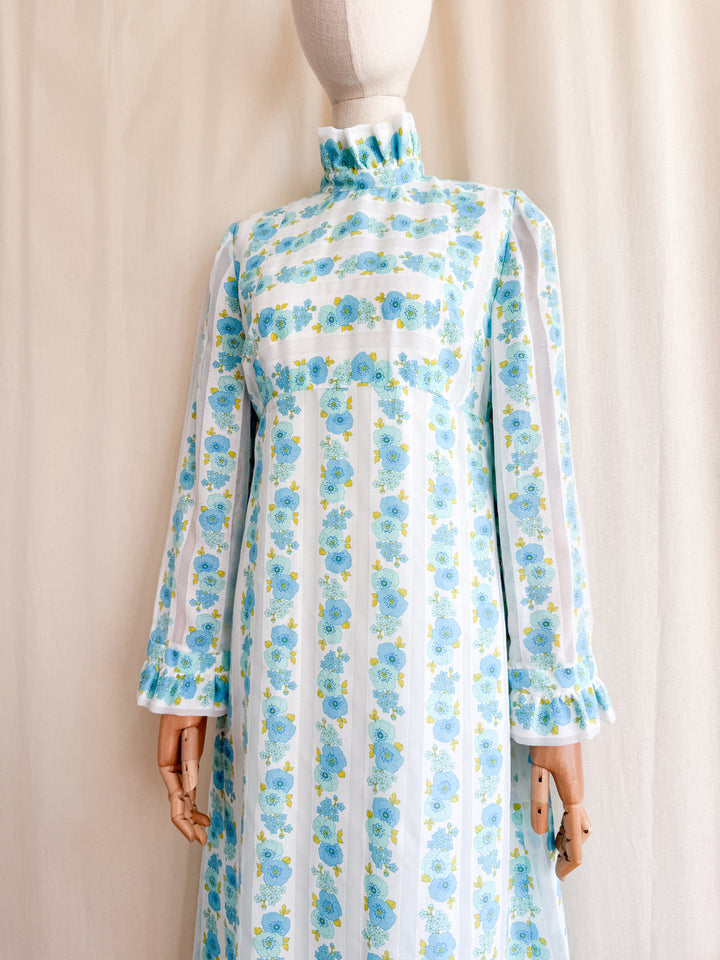 Gorgeous 70s Floral Dream Maxi Dress by Liz Williams