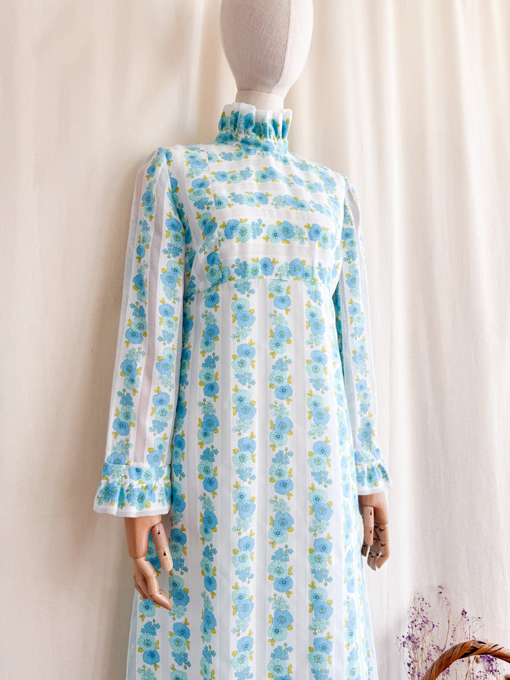 Gorgeous 70s Floral Dream Maxi Dress by Liz Williams