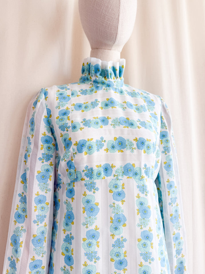 Gorgeous 70s Floral Dream Maxi Dress by Liz Williams