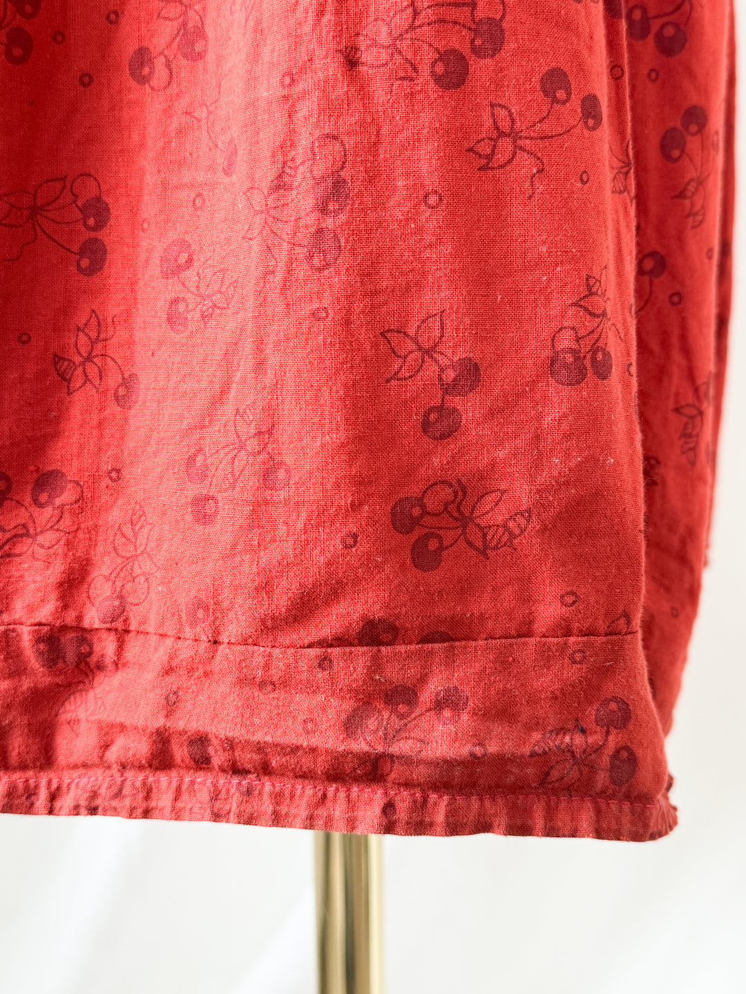 Precious Holy Grail Rare 1970s Dove Clothing Company Red Cotton Maxi Dress