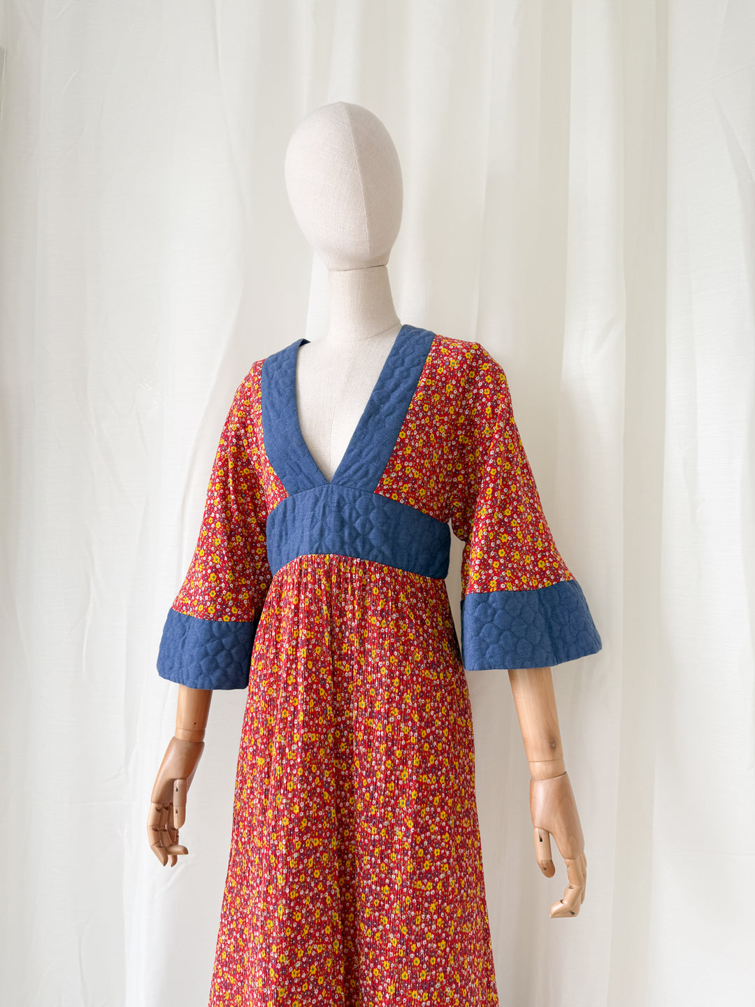 Insanely Beautiful Holy Grail Rare Annie Gough at Gemini Bohemian Cotton Maxi Dress