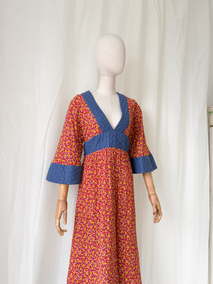 Insanely Beautiful Holy Grail Rare Annie Gough at Gemini Bohemian Cotton Maxi Dress