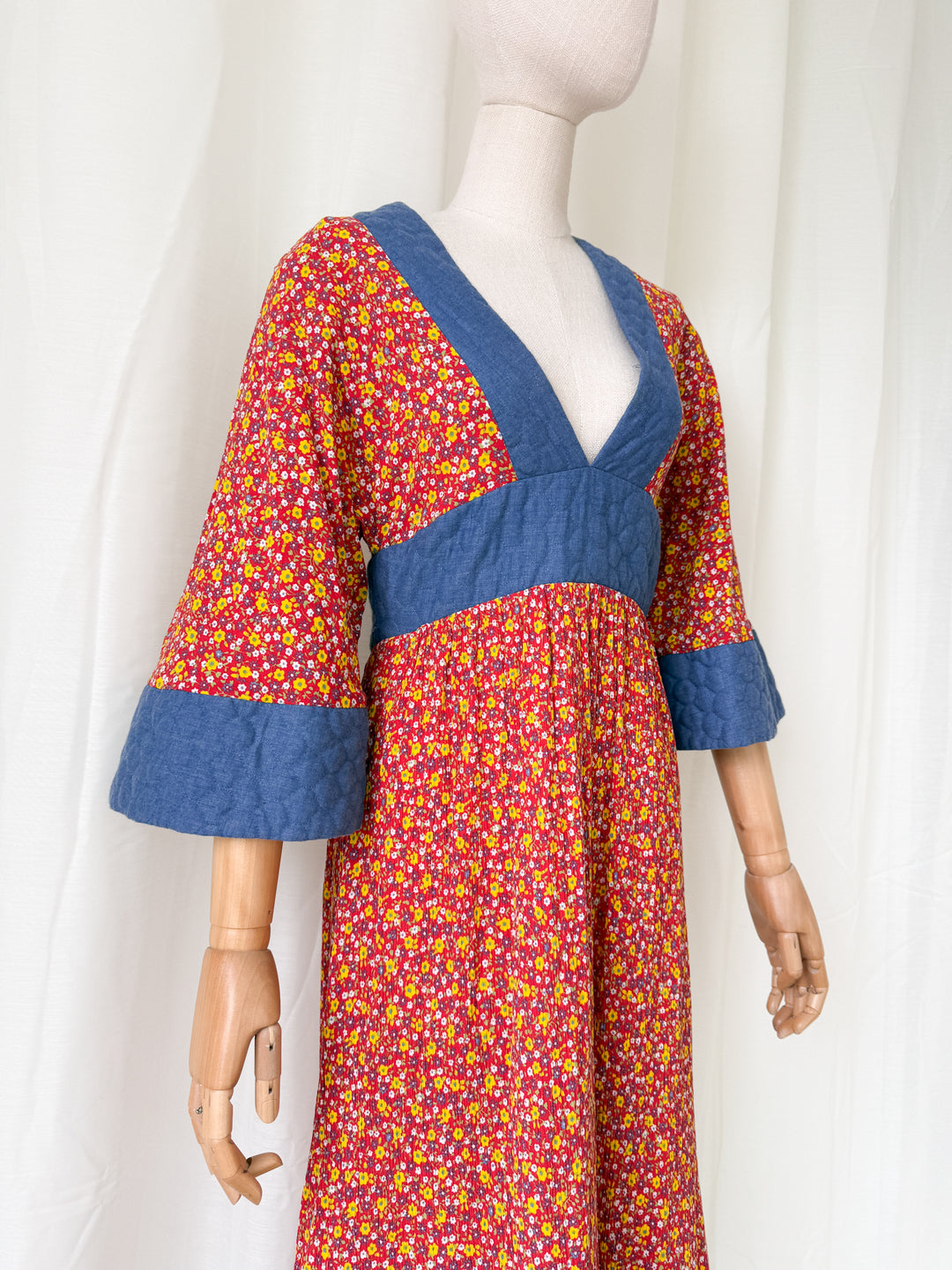 Insanely Beautiful Holy Grail Rare Annie Gough at Gemini Bohemian Cotton Maxi Dress