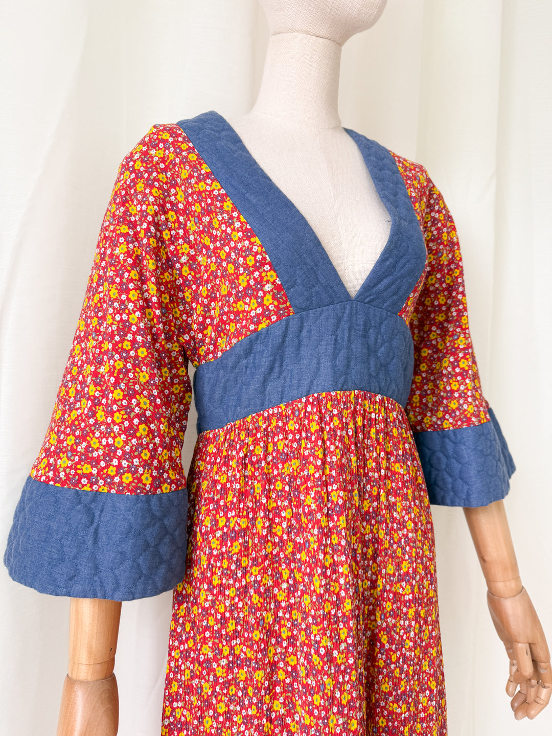 Insanely Beautiful Holy Grail Rare Annie Gough at Gemini Bohemian Cotton Maxi Dress