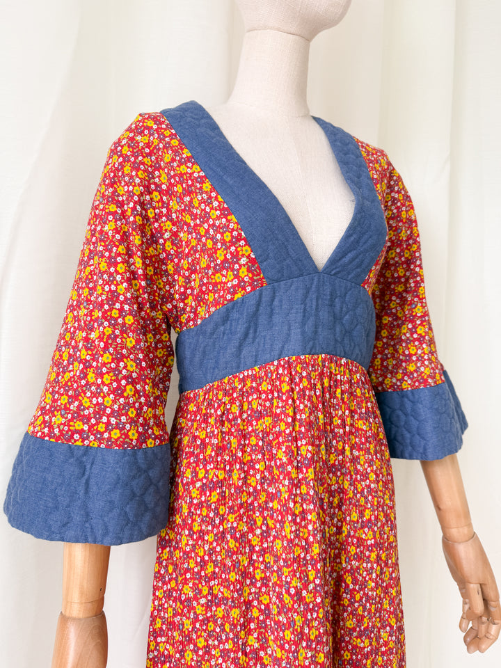 Insanely Beautiful Holy Grail Rare Annie Gough at Gemini Bohemian Cotton Maxi Dress