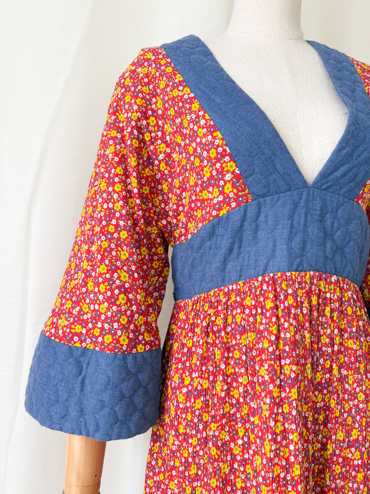 Insanely Beautiful Holy Grail Rare Annie Gough at Gemini Bohemian Cotton Maxi Dress