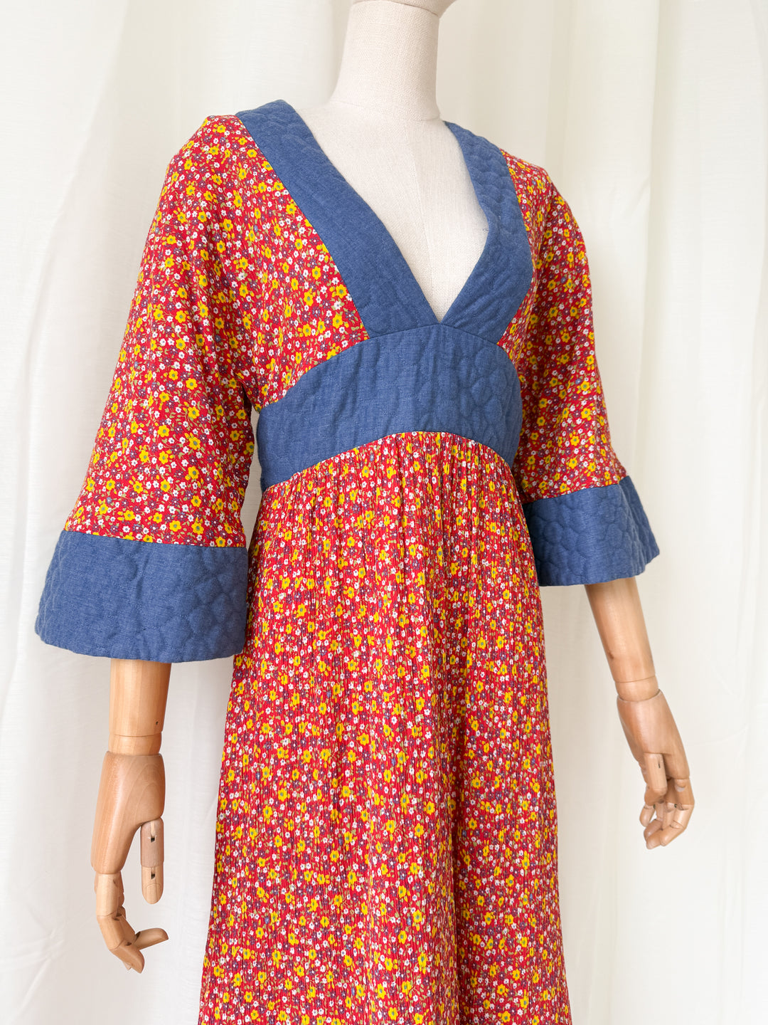 Insanely Beautiful Holy Grail Rare Annie Gough at Gemini Bohemian Cotton Maxi Dress