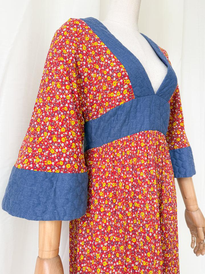 Insanely Beautiful Holy Grail Rare Annie Gough at Gemini Bohemian Cotton Maxi Dress