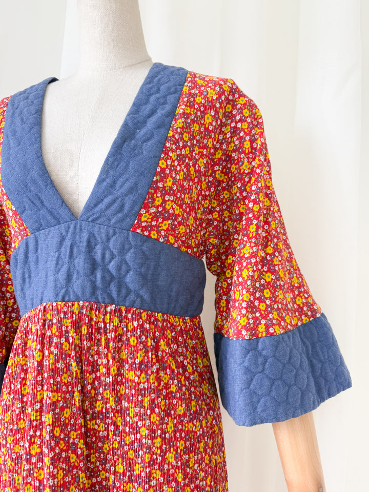 Insanely Beautiful Holy Grail Rare Annie Gough at Gemini Bohemian Cotton Maxi Dress